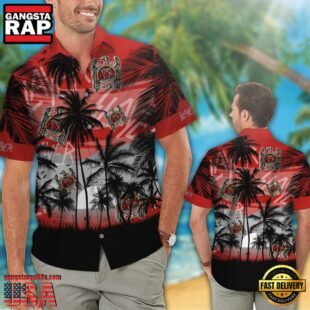 Slayer Music Band Palm Shadows 3D Print Hawaiian Shirt