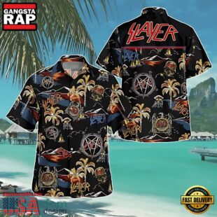 Slayer Music Band Paradise Found 3D Print Hawaiian Shirt