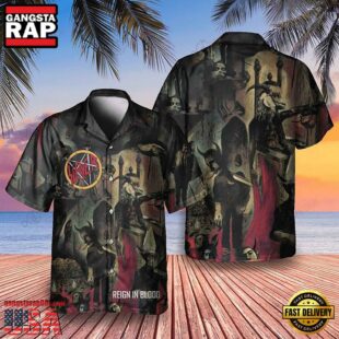 Slayer Music Band Raining Blood Song 3D Print Hawaiian Shirt