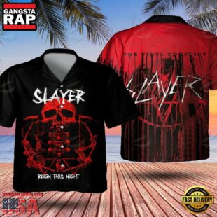 Slayer Music Band Reign in Blood 3D Print Hawaiian Shirt