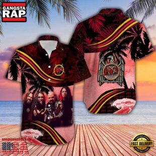 Slayer Music Band Sunset - Palms 3D Print Hawaiian Shirt