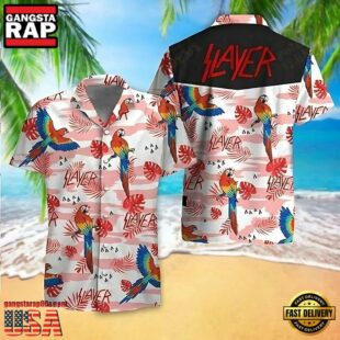 Slayer Music Band Tropical Elegance Fashion Tourism Exclusive 3D Print Hawaiian Shirt