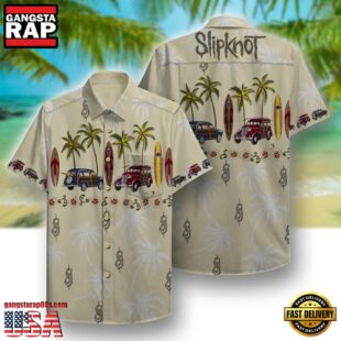 Slipknot Rock Band Beach Pattern Summer Hawaiian Shirt