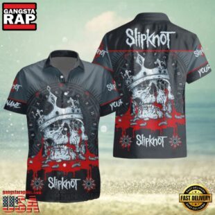 Slipknot Rock Band Blood Crown Summer Hawaiian Shirt