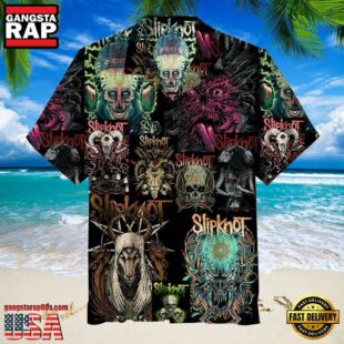 Slipknot Rock Band Dark Fantasy Art Summer Hawaiian Shirt