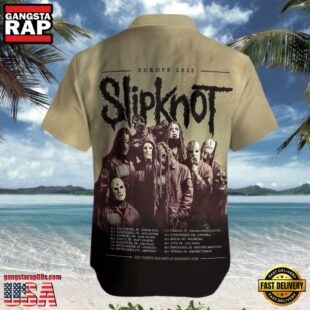 Slipknot Rock Band Europe Tour 2025 Summer Hawaiian Shirt