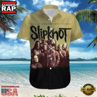 Slipknot Rock Band Europe Tour 2025 Summer Hawaiian Shirt