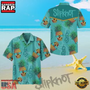 Slipknot Rock Band Green Hawaiian Aloha Shirts