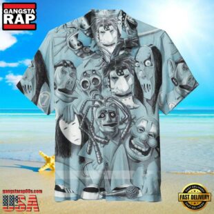 Slipknot Rock Band Masked Faces Summer Hawaiian Shirt