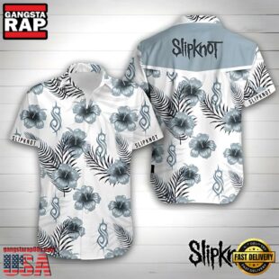 Slipknot Rock Band Monochrome Mayhem Aloha Shirt