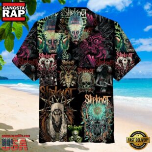 Slipknot Rock Band Monster Collage Summer Hawaiian Shirt