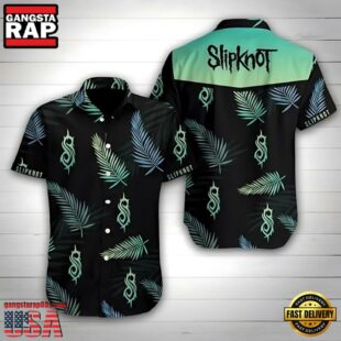 Slipknot Rock Band Palm Shadows Summer Hawaiian Shirt