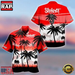 Slipknot Rock Band Palm Tree Sunset Summer Hawaiian Shirt