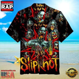 Slipknot Rock Band Prepare for Hell Tour Graphic Summer Hawaiian Shirt