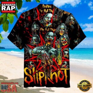 Slipknot Rock Band Prepare For Hell Tour Summer Hawaiian Shirt