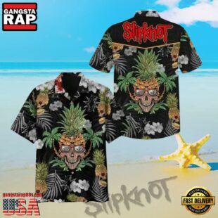 Slipknot Rock Band Skull Pineapple Summer Hawaiian Shirt