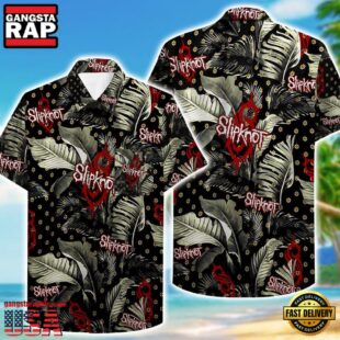 Slipknot Rock Band Tropical Leaf Summer Hawaiian Shirt