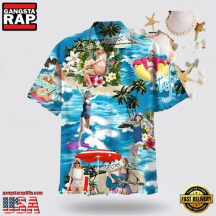 Taylor Swift On The Beach Hawaiian Shirt