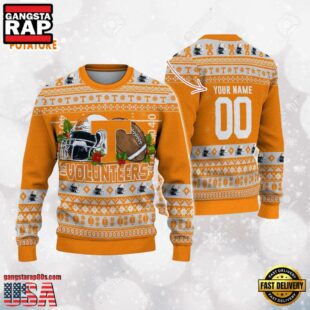 Tennessee Volunteers Logo Football NCAA Ugly Christmas Sweater