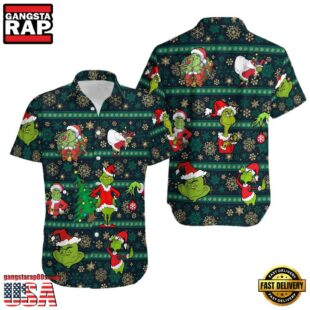 The Funny Grinch Christmas Hawaiian Shirt