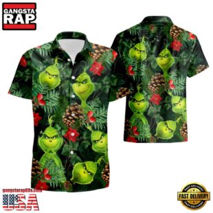 Tropical Grinch All Over Print Hawaiian Shirt