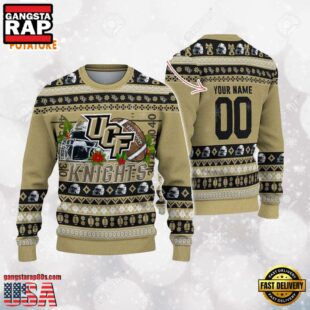 UCF Knights Logo Football NCAA Ugly Christmas Sweater