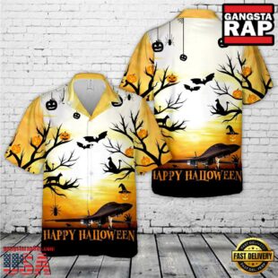 US Air Force 357th Fighter Squadron A-10C Warthog Happy Halloween Hawaiian Shirt