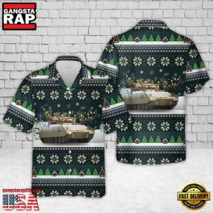 US Army M2A3 Bradley Christmas Hawaiian Shirt