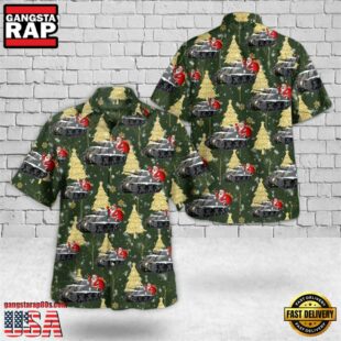 US Army M4 Sherman Christmas Hawaiian Shirt