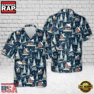 US Navy Blue Angels #6 FA-18E Christmas Hawaiian Shirt