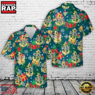 US Navy Chief Anchor Christmas Hawaiian Shirt