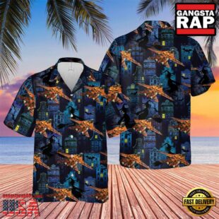 US Navy Grumman F-14 Tomcat Halloween Hawaiian Shirt