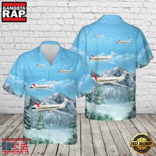 US Navy VR-52 Taskmasters C-9B Skytrain II Christmas Hawaiian Shirt