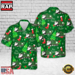 US Waste Management Christmas Hawaiian Shirt