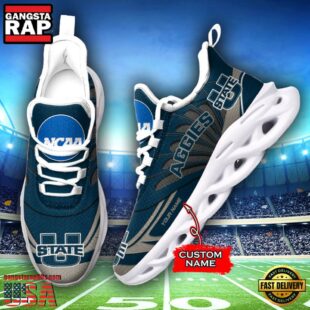 Utah State Aggies NCAA Custom Max Soul Shoes Sneakers