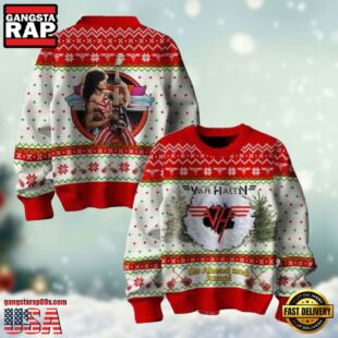 Van Halen Go Ahead And Jump Ugly Christmas Sweater