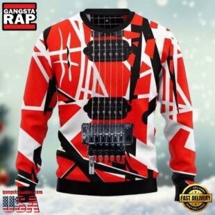 Van Halen Guitar Ugly Christmas Sweater For Fans Lovers