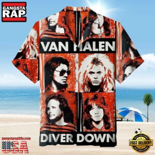 Van Halen Music Band Diver Down Hawaiian Shirt