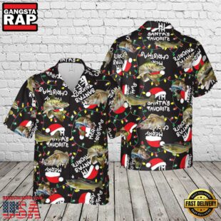 Walleye Fishing Christmas Hawaiian Shirt