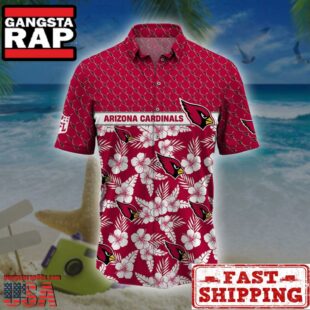 Arizona Cardinals NFL Palm Leaves Hawaiian Shirt