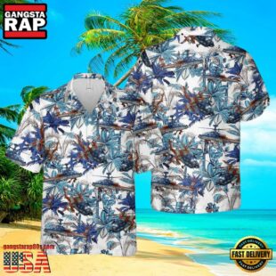 Army Boeing Ah-64 Apache Summer Hawaiian Shirts