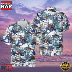 Army Boeing Ah-64 Apache Summer Hawaiian Shirts