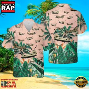 Army Boeing Ch-47 Chinook Hawaiian Shirt