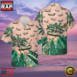 Army Boeing Ch-47 Chinook Hawaiian Shirt