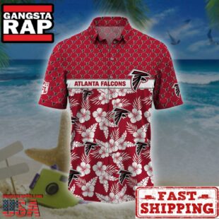 Atlanta Falcons NFL Palm Leaves Hawaiian Shirt