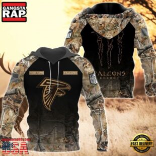 Atlanta Falcons Personalized Hoodie Camo Hunting Perfect Gift