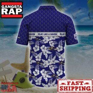 Baltimore Ravens NFL Palm Leaves Hawaiian Shirt