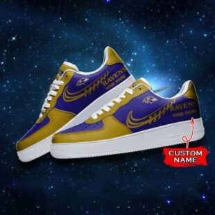 Baltimore Ravens NFL Personalized Air Force Sneaker