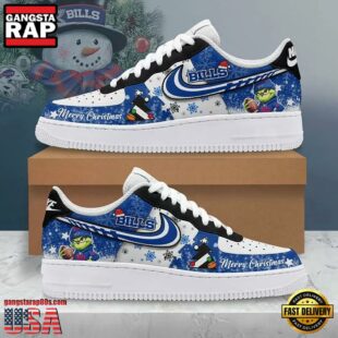 Buffalo Bills Merry Christmas Team Air Force 1 Sneaker Shoes