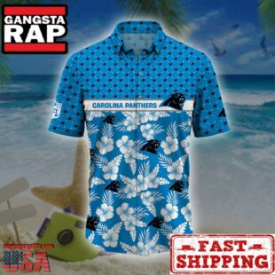 Carolina Panthers NFL Palm Leaves Hawaiian Shirt